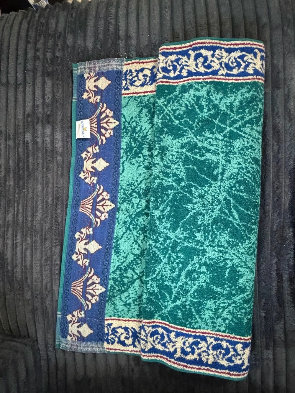 Royal Velvet Deep Teal Decorative Bath Towels - Royal Velvet